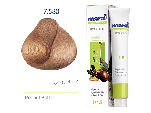 7-580.jpeg رنگ موی مارال شماره 7.580 | حجم 100 میل | رنگ کره بادام زمینی - Image 1