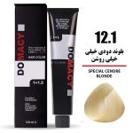 رنگ مو دوماسی شماره 12.1 حجم 120 میلی لیتر بلوند دودی خیلی خیلی روشن