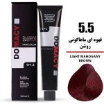 رنگ مو دوماسی شماره 5.5 حجم 120 میلی لیتر قهوه‌ای ماهاگونی روشن