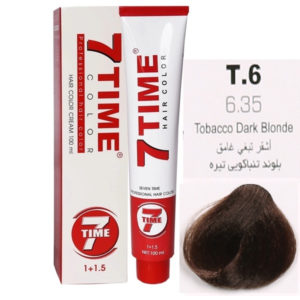 6-35.jpg رنگ مو سون تایم شماره 6.35 (T.6) | حجم 100 میل | بلوند تنباکویی تیره - تصویر 1
