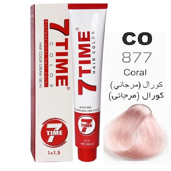 877.jpg رنگ مو سون تایم شماره 877 (CO) | حجم 100 میل | کورال (مرجانی) - Image 1