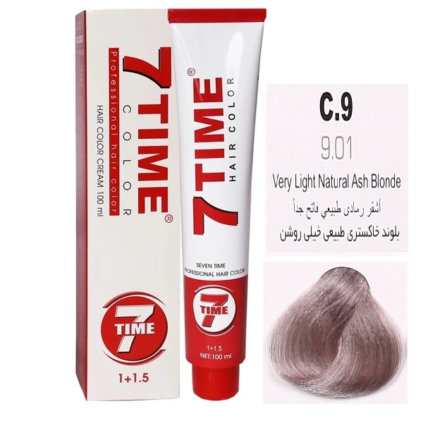 9-01.jpg رنگ مو سون تایم شماره 9.01 (C.9) | حجم 100 میل | بلوند خاکستری طبیعی خیلی روشن - تصویر 1