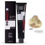 رنگ مو دوماسی شماره 9.8 حجم 120 میلی لیتر بلوند زیتونی خیلی روشن