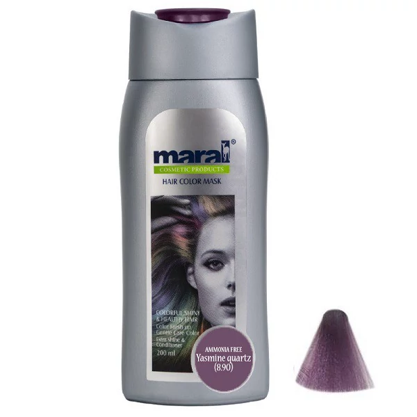 شامپو رنگساژ بدون آمونیاک مارال حجم 200 میلشماره 8.90 رنگ یاسی کوارتز